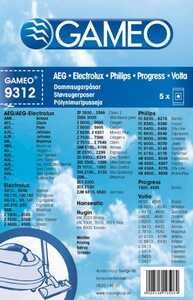 Dammsugarpåse Gameo DB-S Elux PH86 5st