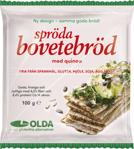 Spröda Bovetebröd med Quinoa Olda