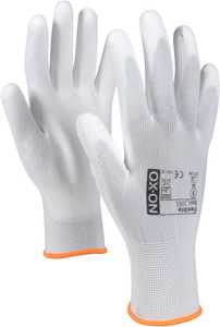 Handske OX-ON Flexible Basic 1001 Vit-Grå