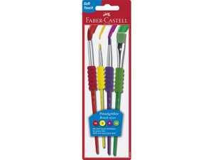 Penselset Faber Castell Soft Grip 4 Storlekar 4st