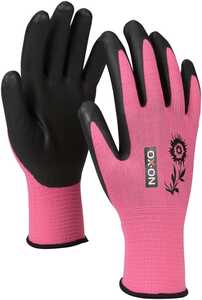 Trädgårdshandske OX-ON Garden Comfort 5301 Svart-Rosa