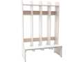 Garderob Nordic Brands Space Golvmodell 4 Fack Vit