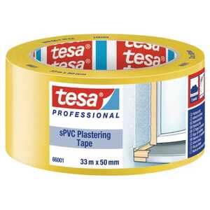 Byggtejp Tesa Spvc Gul 66001