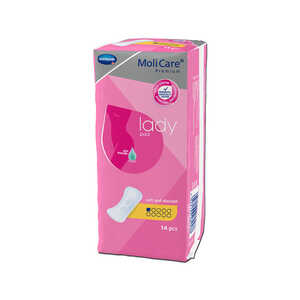 Lättinkontinensskydd MoliCare Premium LadyPad 1 Droppe Ljusgul 14st