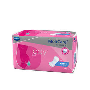Lättinkontinensskydd MoliCare Premium LadyPad 3.5 Droppe Ljusblå 14st