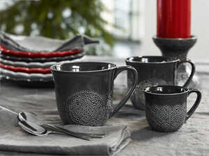 Servis set Mugg, Kaffemugg & Minimugg Cult Design Orient Asfalt 12 delar extra bild 1