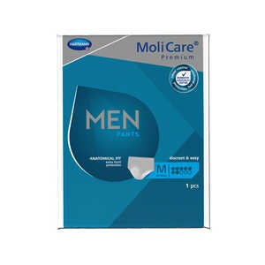 Inkontinensskydd Molicare Premium MenPants 7 Droppar Grå M 8st extra bild 1