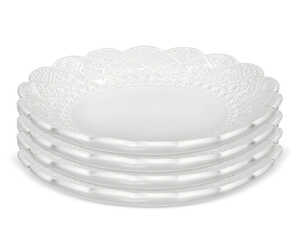Servis set Assiett Cult Design Orient Vit 4 delar