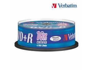 DVD+R Verbatim 4.7GB 25st