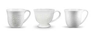 Servis set Mugg, Kaffemugg & Minimugg Cult Design Orient Vit 12 delar extra bild 1
