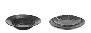 Servis set Djup Tallrik, Tallrik & Assiett Cult Design Orient Asfalt 18 delar extra bild 1