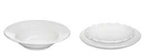 Servis set Djup Tallrik, Tallrik & Assiett Cult Design Orient Vit 18 delar extra bild 1