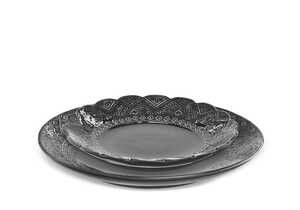 Servis set Tallrik & Assiett Cult Design Orient Asfalt 8 delar extra bild 1