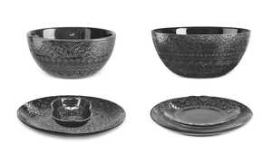Servis set Tallrik, Assiett & Skål Cult Design Orient Asfalt 36 delar extra bild 1
