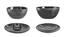 Servis set Tallrik, Assiett & Skål Cult Design Orient Asfalt 36 delar extra bild 1