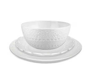 Servis set Tallrik, Assiett & Skål Cult Design Orient Vit 18 delar extra bild 1