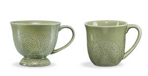 Servis set Mugg & Kaffemugg Cult Design Orient Pesto 8 delar extra bild 1