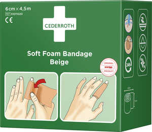Plåster Cederroth Soft Foam Beige 6cmx4.5m extra bild 2