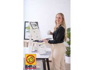 Skrivbord Sunflex Easydesk Rise Vit extra bild 2