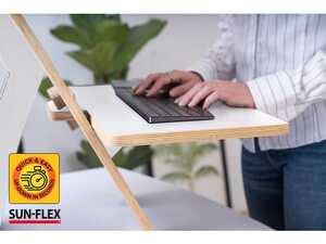 Skrivbord Sunflex Easydesk Rise Vit extra bild 3