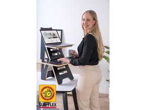 Skrivbord Sunflex Easydesk Rise Svart extra bild 1
