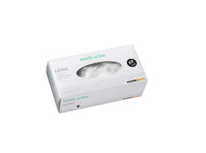 Engångshandskar Nitrile Worksafe Ultra Puderfri Vit 5-6 XS 150st