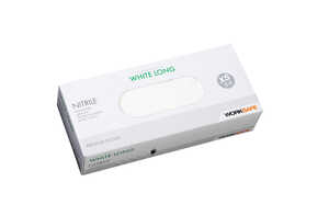 Engångshandskar Nitrile Worksafe Long Puderfri Vit 5-6 XS 100st