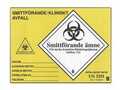 Etikett Nordic Brands UN3291 Gul 100st