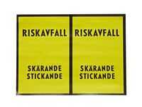 Etikett Nordic Brands Riskavfall 150mmx10m 100st