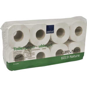Toalettpapper Abena Care-Ness 2-lags Natur 56rl