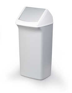 Plasttunna Durable Durabin med Vipplock Flip Grå 40L