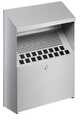 Askkopp Durable Väggmonterad Metall Silver 4L