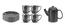 Servis set Kaffe set Cult Design Orient Asfalt 9 delar