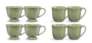 Servis set Mugg & Kaffemugg Cult Design Orient Pesto 8 delar