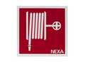 Skylt Nexa Brandpost 20x20cm