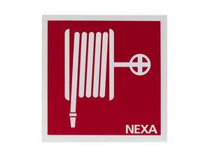 Skylt Nexa Brandpost 20x20cm