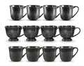 Servis set Mugg, Kaffemugg & Minimugg Cult Design Orient Asfalt 12 delar