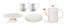 Servis Kaffe set Cult Design Orient Vit 6 delar