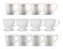 Servis set Mugg, Kaffemugg & Minimugg Cult Design Orient Vit 12 delar