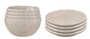 Servis set Assiett & Skål Cult Design Orient Nougat 8 delar
