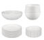 Servis set Fruktfat, Assiett, Skål & Skålrik Cult Design Orient Vit 19 delar