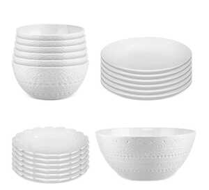 Servis set Skål, Tallrik & Assiett Cult Design Orient Vit 19 delar