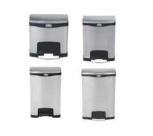 Pedalhink Rubbermaid Slim Jim Step-On FS Metal Black