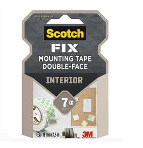 Monteringstejp 3M Scotch-Fix Inomhus 19mmx1.5m