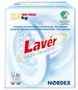 Tvättmedel Nordex Lavér White Sensitive 7.5kg
