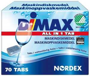 Maskindisk Nordex Dimax Tabletter 70st