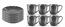 Servis set Assiett & Mugg Cult Design Orient Asfalt 12 delar