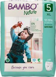 Byxblöja Bambo Nature Pant S5 12-18kg 19st