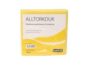 Alltorkduk Max Gul 38x38cm 10st
