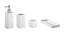 Badrumsset Cult Design Kub Vit Blank 4 delar